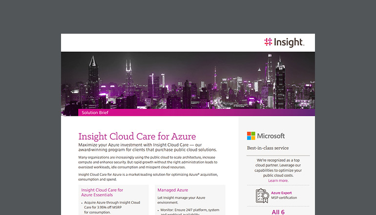 Article Insight Cloud Care for Azure Image